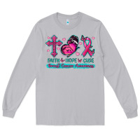 Moon Dust Faith Hope Cure Breast Cancer Awareness Long Sleeve Tee - texasbilliewilder