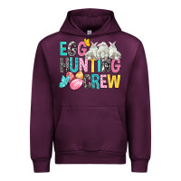 Mauve Wine Egg Hunting Crew Easter Urban Hoodie - BundleAndBundleShop