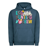 Pigment Midnight Navy Egg Hunting Crew Easter Urban Hoodie - BundleAndBundleShop
