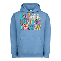 Pigment Pebble Blue Egg Hunting Crew Easter Urban Hoodie - BundleAndBundleShop
