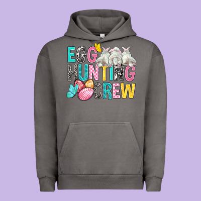 Egg Hunting Crew Easter Urban Hoodie Designed By Bundleandbundleshop