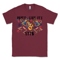 Burgundy Party like its 1776 4th of july Classic Tee - CowGirlArtShop