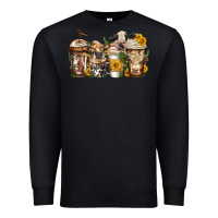 Black cows coffee cups Premium Sweatshirt - Jasminsmagicworld