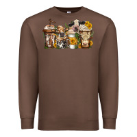 Chestnut cows coffee cups Premium Sweatshirt - Jasminsmagicworld