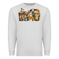 Dove Grey cows coffee cups Premium Sweatshirt - Jasminsmagicworld