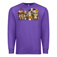Purple cows coffee cups Premium Sweatshirt - Jasminsmagicworld
