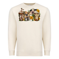 Sandshell cows coffee cups Premium Sweatshirt - Jasminsmagicworld