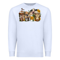 White cows coffee cups Premium Sweatshirt - Jasminsmagicworld