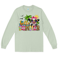 Matcha hello summer cow Long Sleeve Tee - Zillion Design Studio