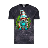 Cloud Black western gnome with turquoise gemstone Vintage Tee - texasbilliewilder