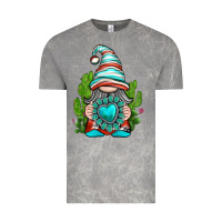 Cloud Rock western gnome with turquoise gemstone Vintage Tee - texasbilliewilder