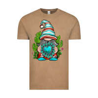 Vintage Coffee western gnome with turquoise gemstone Vintage Tee - texasbilliewilder
