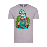 Vintage Zinc western gnome with turquoise gemstone Vintage Tee - texasbilliewilder