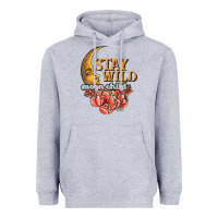 Heather Grey stay wild moon child Heavyweight Hoodie - JahusDesignShop