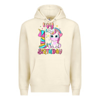 Sandshell my 1 st birthday with little cute unicorn Premium Hoodie - NancyCooperArtShop