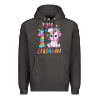 My 1 St Birthday With Little Cute Unicorn Premium Hoodie | Teevron