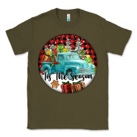 Army Green Tis The Season Truck Classic Tee - FaDigitalArtStudio