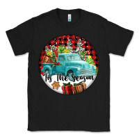 Black Tis The Season Truck Classic Tee - FaDigitalArtStudio