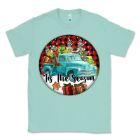Seafoam Tis The Season Truck Classic Tee - FaDigitalArtStudio
