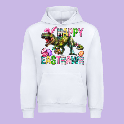 Happy Eastrawr Easter Urban Hoodie Designed By Bundleandbundleshop