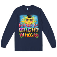 Navy future so bright i need Long Sleeve Tee - Zillion Design Studio