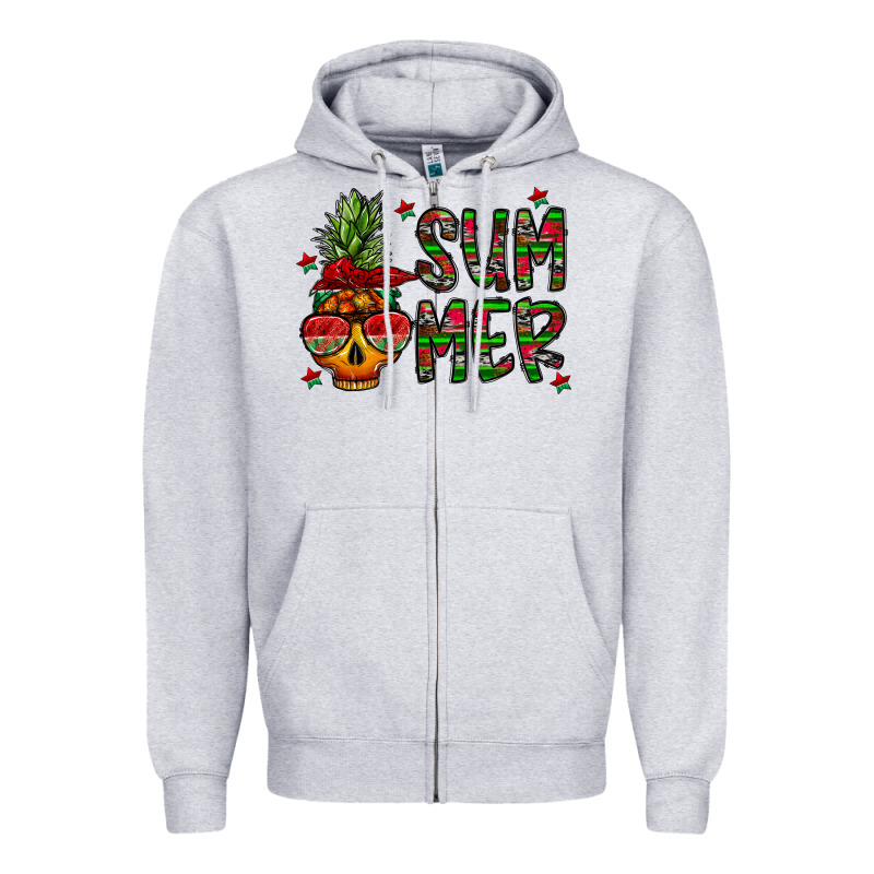Summer Vibes Zipper Hoodie by CowhideDigitalArt | Teevron
