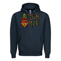 Navy summer vibes Zipper Hoodie - CowhideDigitalArt