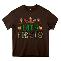 Chocolate Brown fiesta Heavy Core Tee - CowhideDigitalArt