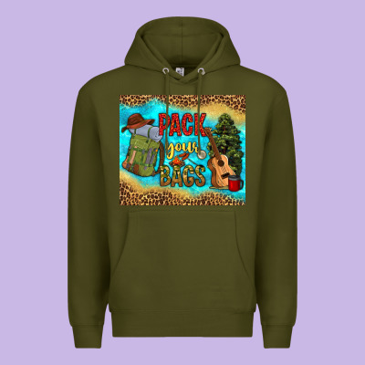 Pack Your Bags Premium Hoodie Designed By Nancycooperartshop