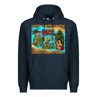 Navy pack your bags Premium Hoodie - NancyCooperArtShop