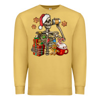 Antique Gold christmas skeleton coffee Premium Sweatshirt - Jasminsmagicworld