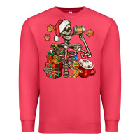 Cardinal christmas skeleton coffee Premium Sweatshirt - Jasminsmagicworld