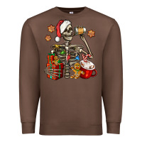 Chestnut christmas skeleton coffee Premium Sweatshirt - Jasminsmagicworld