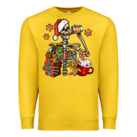 Lemon christmas skeleton coffee Premium Sweatshirt - Jasminsmagicworld