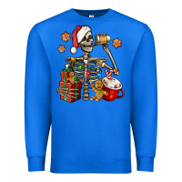 True Royal christmas skeleton coffee Premium Sweatshirt - Jasminsmagicworld