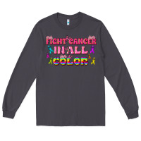 Smoke Fight Cancer In All Color Long Sleeve Tee - texasbilliewilder