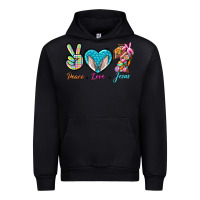 Black Peace Love Easter Jesus Urban Hoodie - BundleAndBundleShop