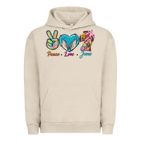 Pigment French Oak Peace Love Easter Jesus Urban Hoodie - BundleAndBundleShop