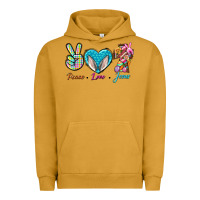 Pigment Peanut Butter Peace Love Easter Jesus Urban Hoodie - BundleAndBundleShop