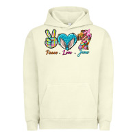 Pigment Pistachio Peace Love Easter Jesus Urban Hoodie - BundleAndBundleShop