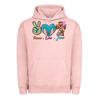 Pigment Salmon Peace Love Easter Jesus Urban Hoodie - BundleAndBundleShop