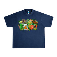 Navy t rex coffee cups Urban Heavy Tee - Zillion Design Studio