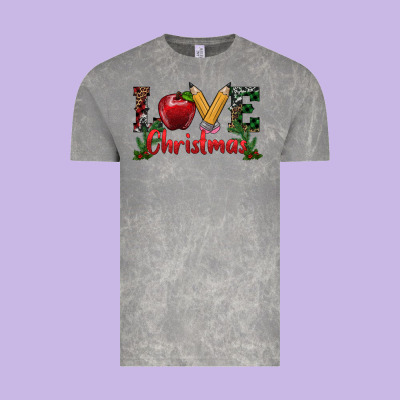 Vintage Tee Western Christmas Love