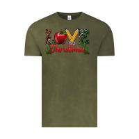 Vintage Olive Western Christmas Love Vintage Tee - RanaPortraitStore