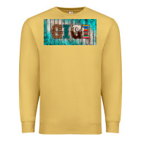 Antique Gold western turquoise gigi license plate Premium Sweatshirt - BarkalooDesign