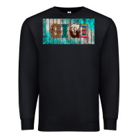 Black western turquoise gigi license plate Premium Sweatshirt - BarkalooDesign