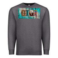 Charcoal Heather western turquoise gigi license plate Premium Sweatshirt - BarkalooDesign