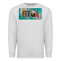 Dove Grey western turquoise gigi license plate Premium Sweatshirt - BarkalooDesign