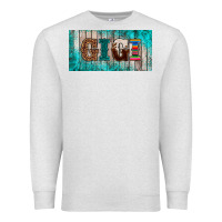 Oatmeal Heather western turquoise gigi license plate Premium Sweatshirt - BarkalooDesign