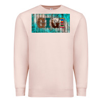 Pale Pink western turquoise gigi license plate Premium Sweatshirt - BarkalooDesign